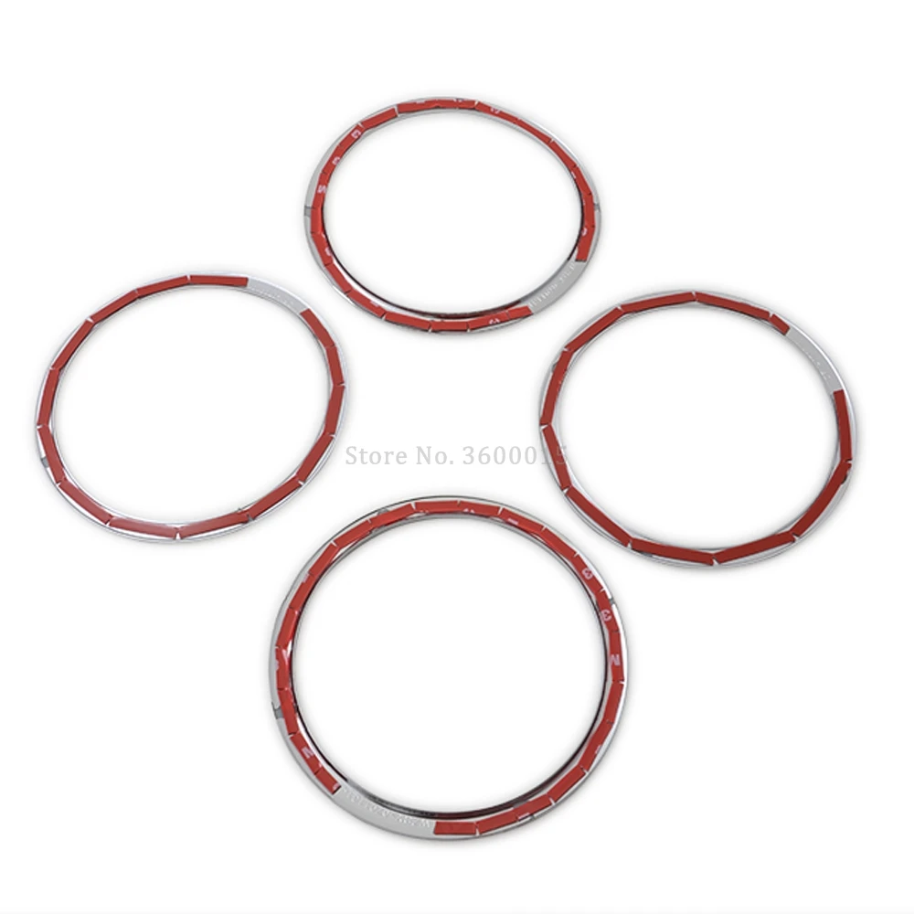 For Nissan Qashqai 2014 2015 2016 2017 2018 Interior Accessories ABS Chrome Audio Ring Loudspeaker Cover Decorative Trim Molding |
