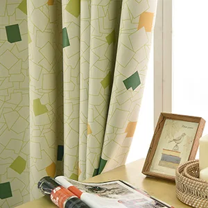 Curtain Пасторальные принтованные бриллианты, занавески для детской спальни, Затемненные зеленые тканевые занавески для гостиной, оконные декоративные занавески - Цвет: Curtain
