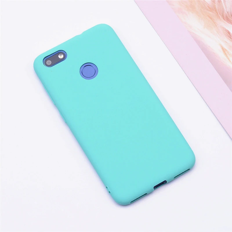 Light green Силиконовый чехол для Fundas huawei P9 Lite Mini чехол huawei P9 Lite Mini чехол для телефона Coque P9 Lite Mini SLA-L22 силиконовый чехол - Цвет: Light green