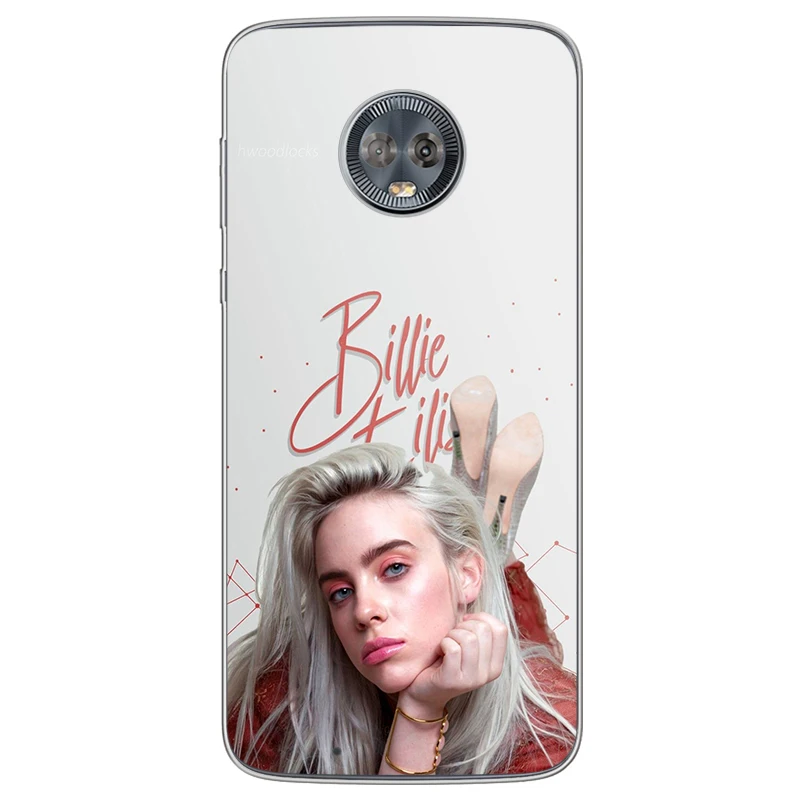 ciciber Cover For Motorola Moto C Z2 Z3 ONE P30 G4 G5 G5S G6 E3 E4 E5 Play Plus Power Phone Case Soft TPU Billie eilish Coque |
