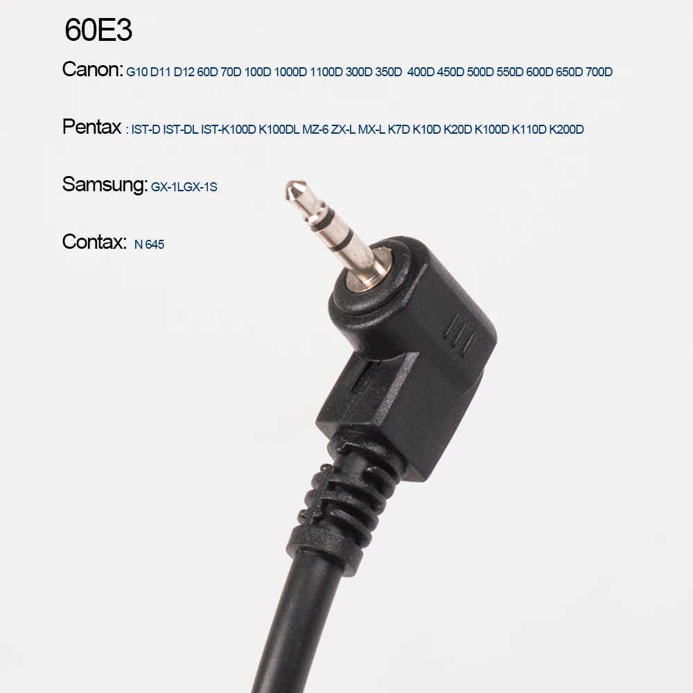 Kaliou Интервалометр таймера с дистанционным спуском затвора 60E3 для Canon 80D 700D 650D 600D