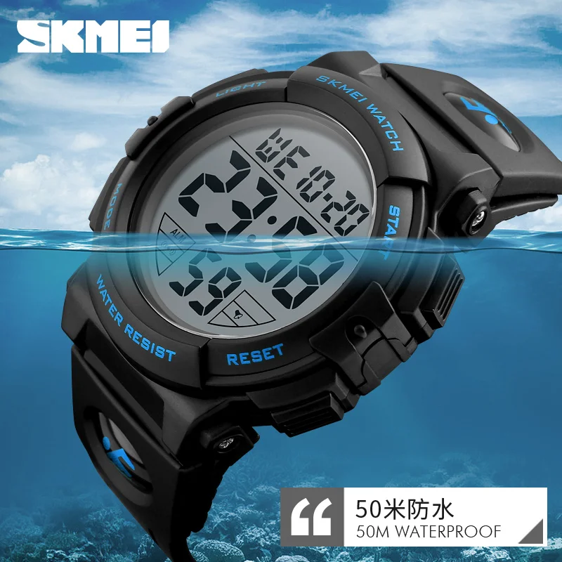

New Fashion Men Digital Watch SKMEI Brand Casual Outdoor Sport Military Watch for Male 5Bar Waterproof Wristwatch Relogio 1258