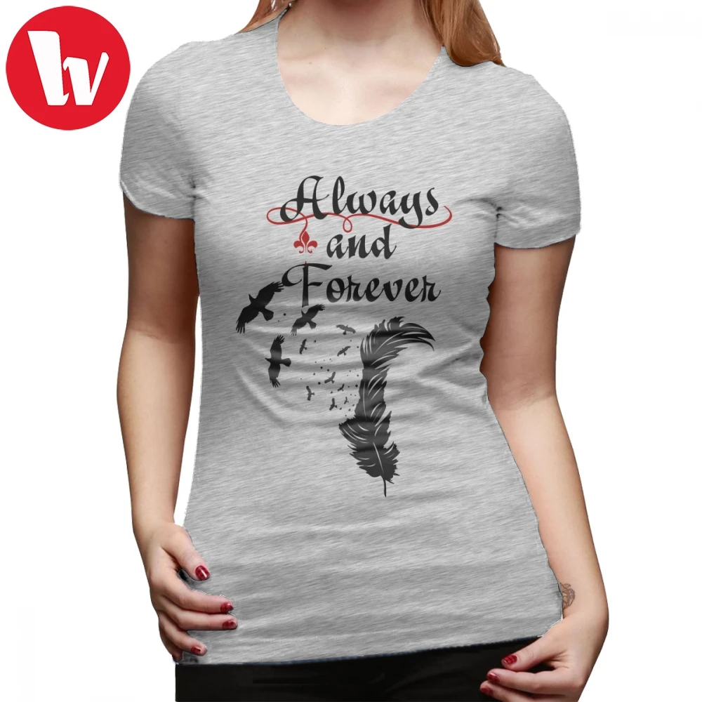 

The Vampire Diaries T-Shirt Klaus Always And Forever T Shirt Short-Sleeve Pattern Women tshirt Street Fashion Ladies Tee Shirt