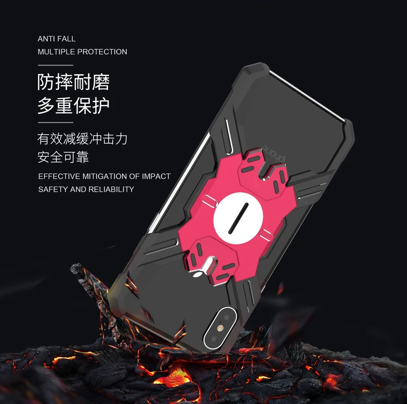 Чехол для iphone 11 PRO MAX 6 6s 7 8 Plus x xr xs max металлический алюминиевый защитный чехол