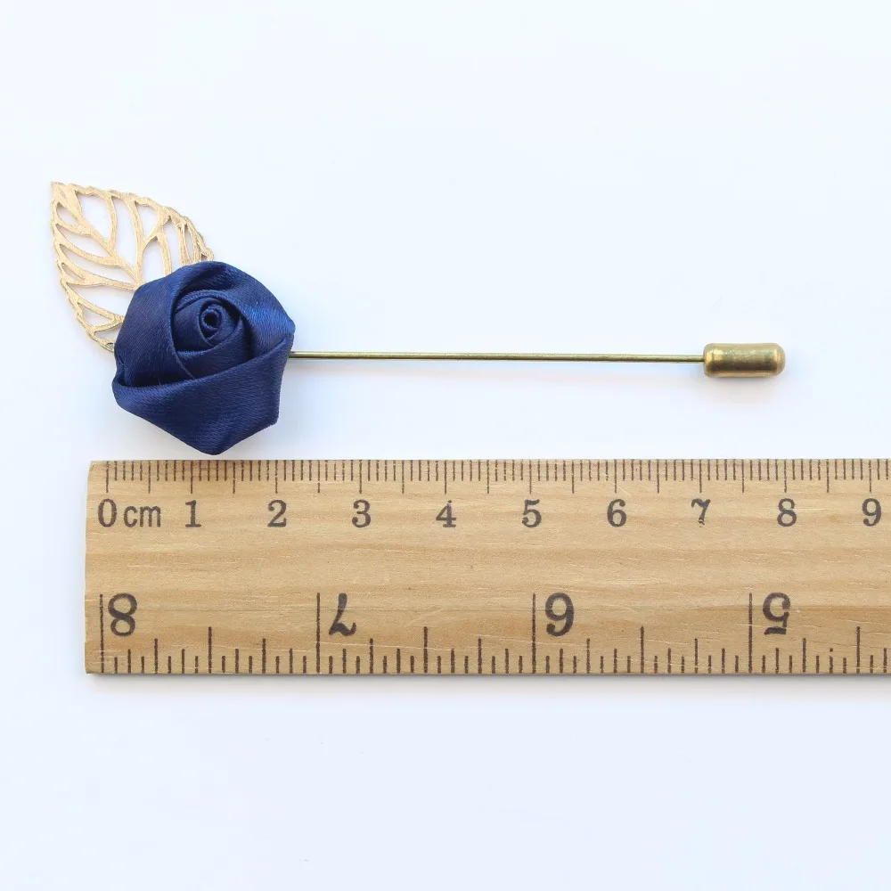 Fashion New Men Retro Golden Leaf Rose Flower Brooch Pins Collar Suit Stick Breastpin Pin Men's Dressup No.21 40|pin man|flower brooch pinbrooch