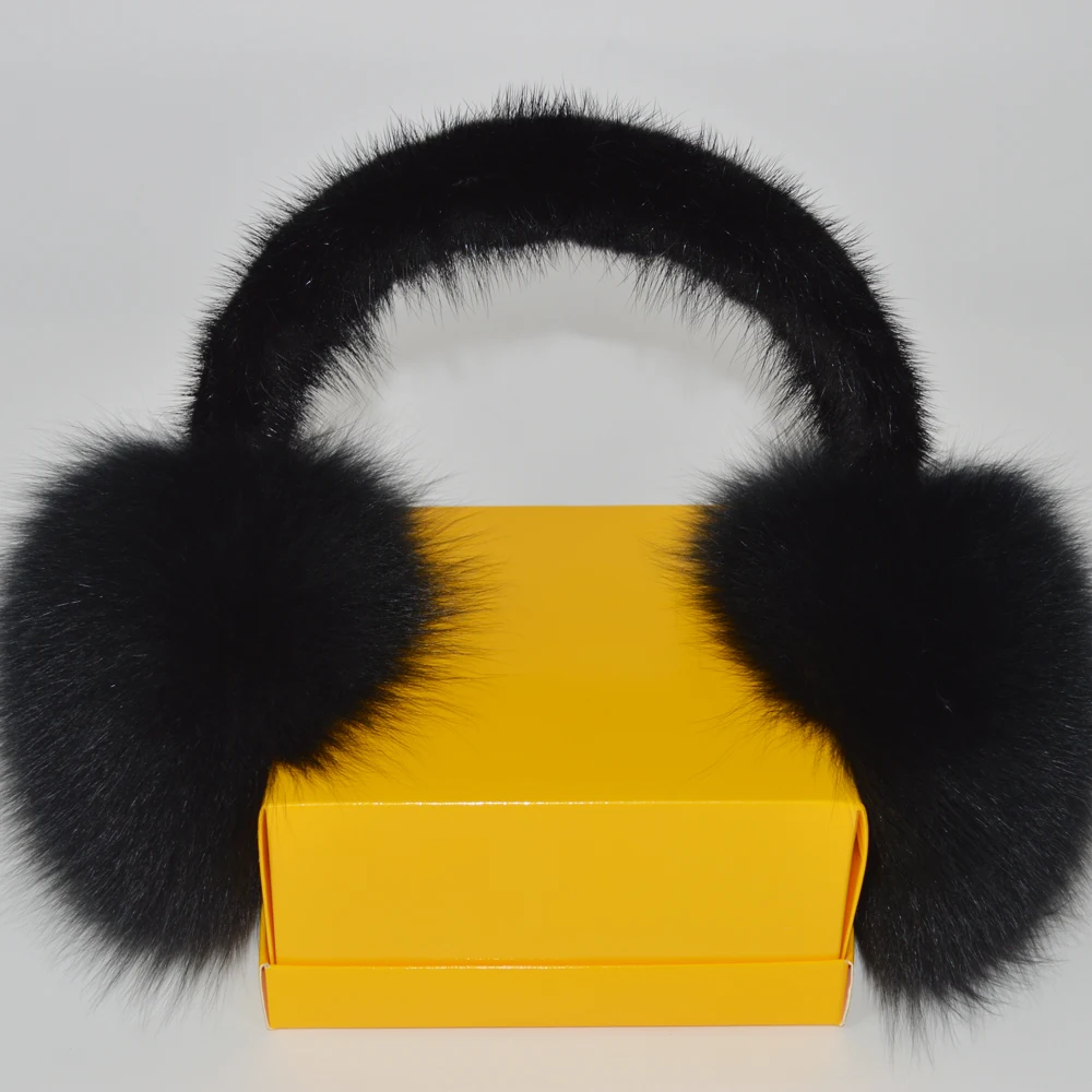 2019 горячая Распродажа русские женские зимние теплые наушники из 100% натурального