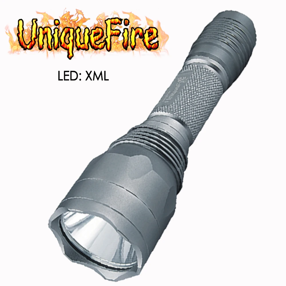 UniqueFire серебристый светодиодный фонарик C10 импортный XML/XM L2 Взрывозащищенная