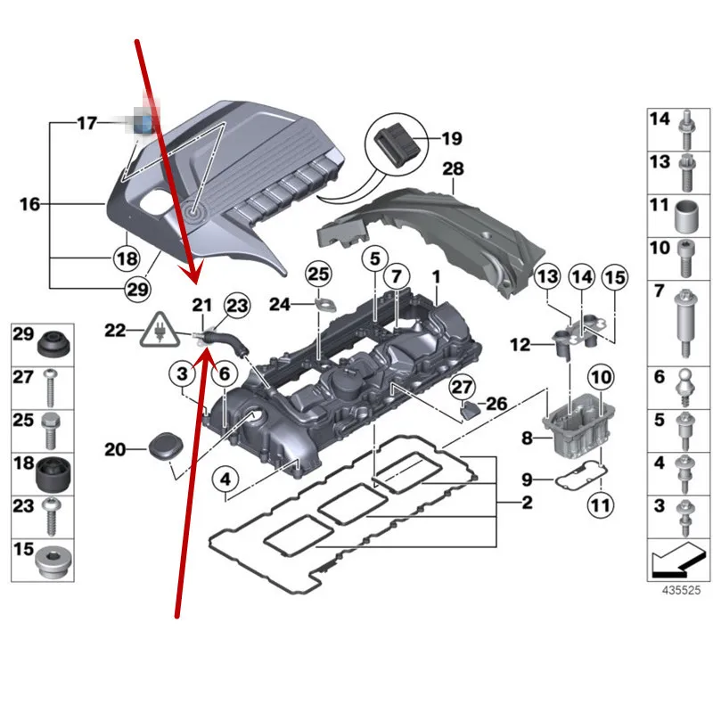 Выхлопная труба двигателя F07 535I GT E82 135I N55 E90b mwX6 35IX F18 F25 X3 F12 640I X5 E70 X4 F26 климатическая