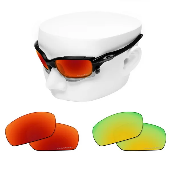 Red and 24K Gold OOWLIT Анти-Царапины Сменные линзы для-Oakley Jawbone травления поляризованных солнцезащитных очков - Цвет линз: Red and 24K Gold