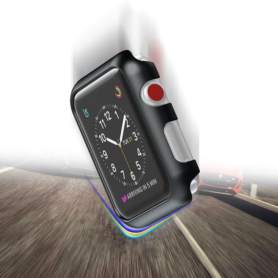 

HAOBA Plastic Frame Case for Apple Watch 38mm 42mm Protective Cover Shell for Apple Watch Series 1 2 3