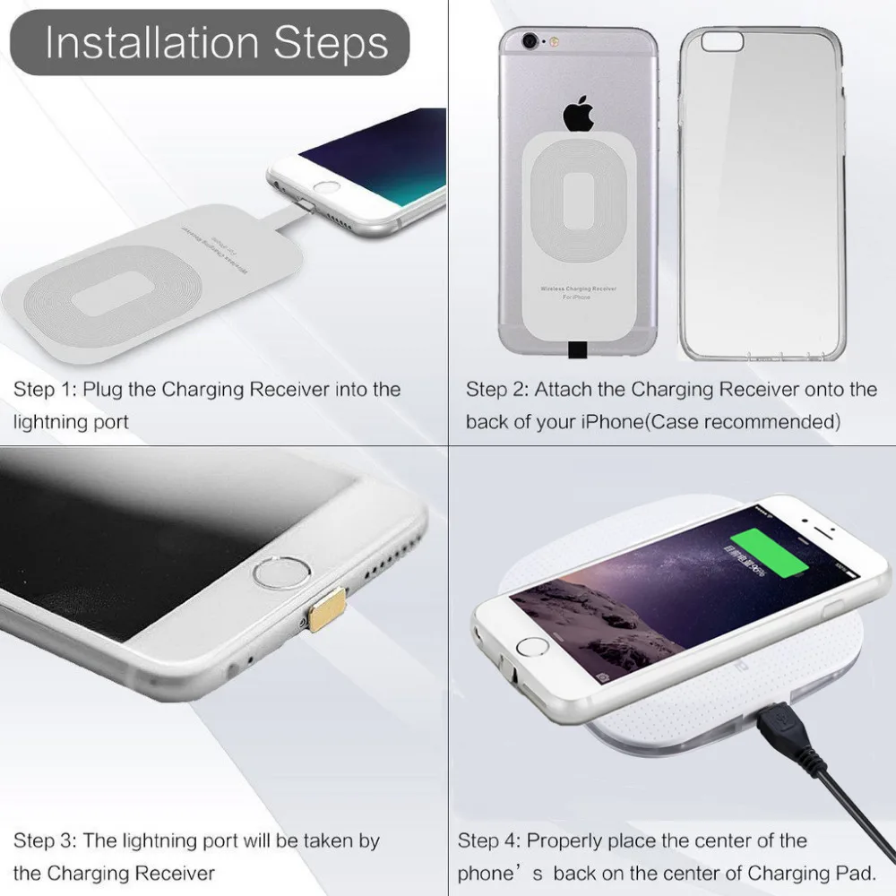 Стандартное Беспроводное зарядное устройство Antye умный адаптер для зарядки