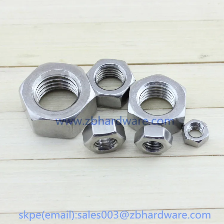 100 шт. M12 DIN934 304 шестигранные гайки из нержавеющей стали гайки|stainless steel hex nuts|hex