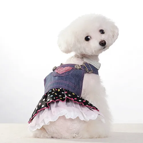 Супер симпатичные джинсы одежда для собак костюм новый животных милый форме