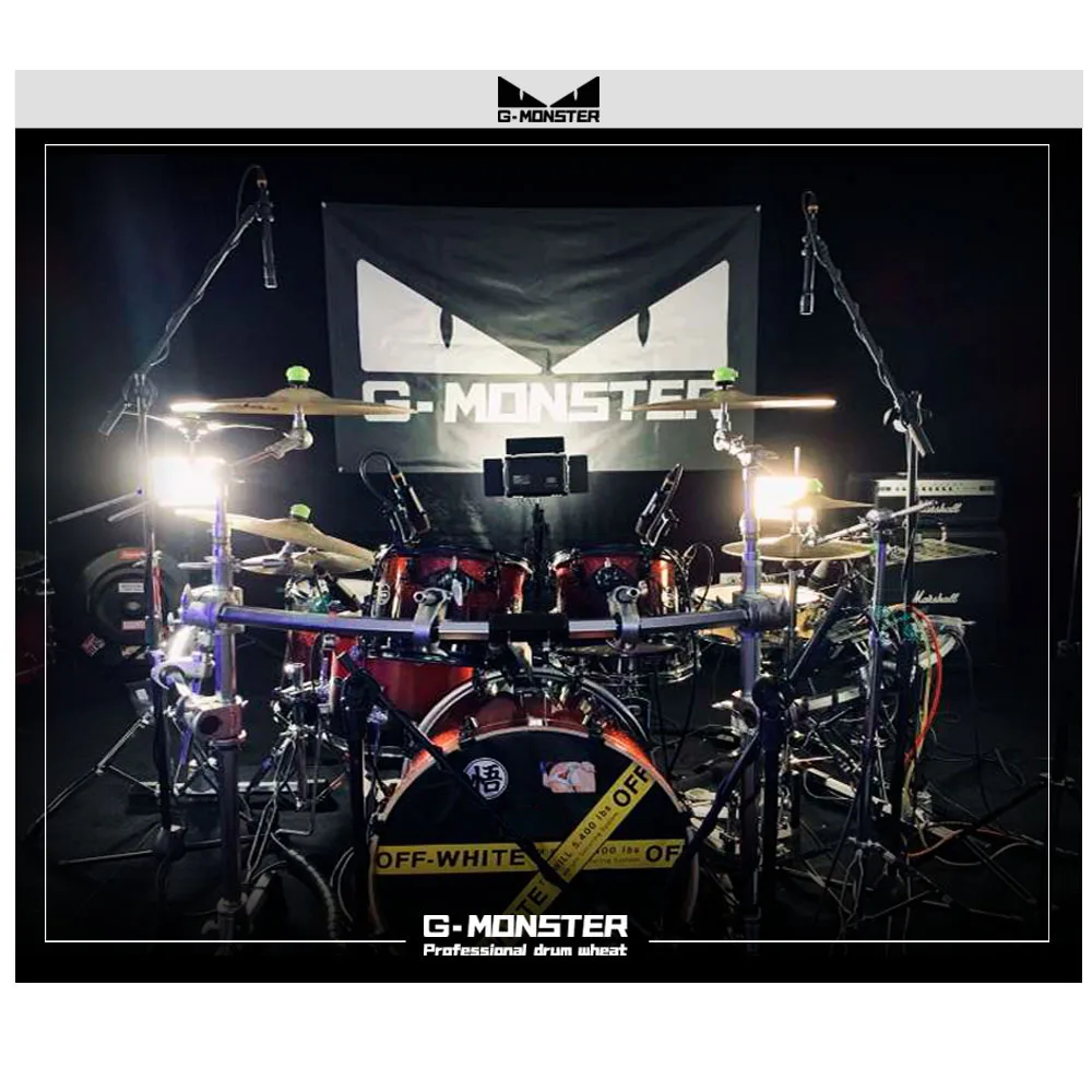 G-MARK G7 7-Piece Проводной динамический барабан Mic Kit все алюминиевые ударные басы Tom/Snare& Cymbals набор микрофонов-Используйте для барабанов, вокала