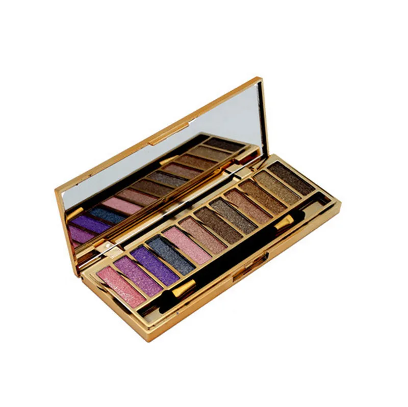 Мода глаз красоты 12 цветов Тени для век с блестками Алмаз Радуга макияж косметика