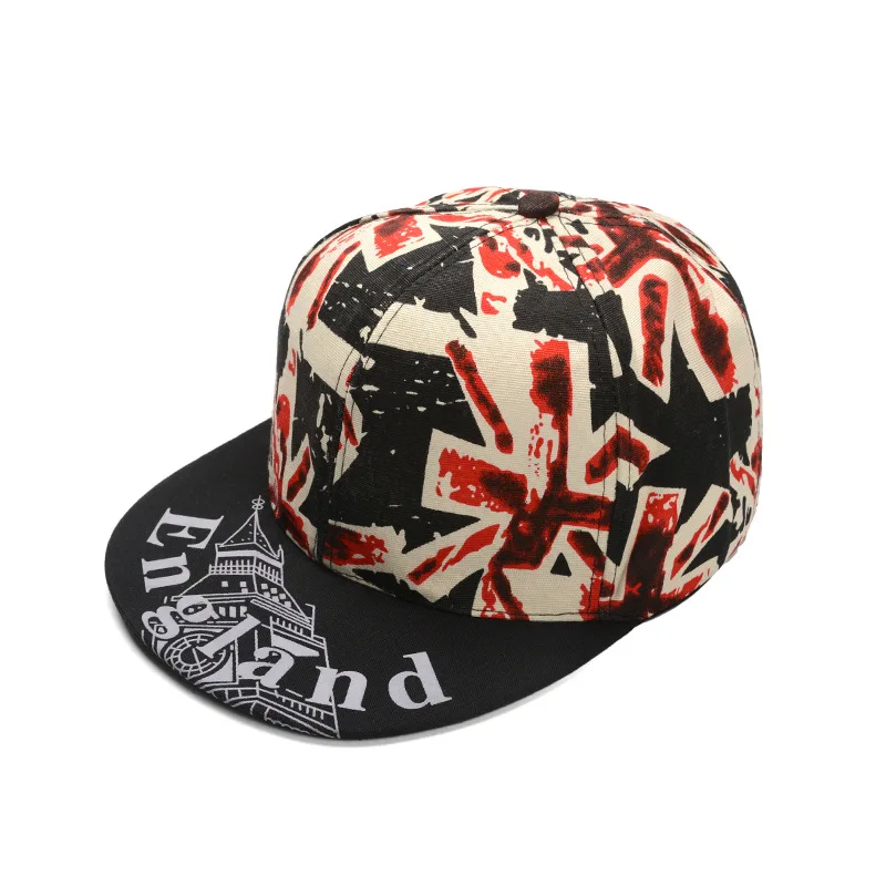 Мужские бейсболки Freeander с принтом британского флага плоским козырьком хип хоп