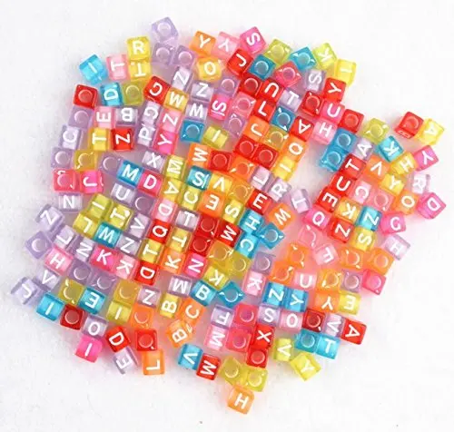 500 шт. бусины в виде букв Мандарин 6 х6 мм|alphabet beads|cube beadsbeads letters |