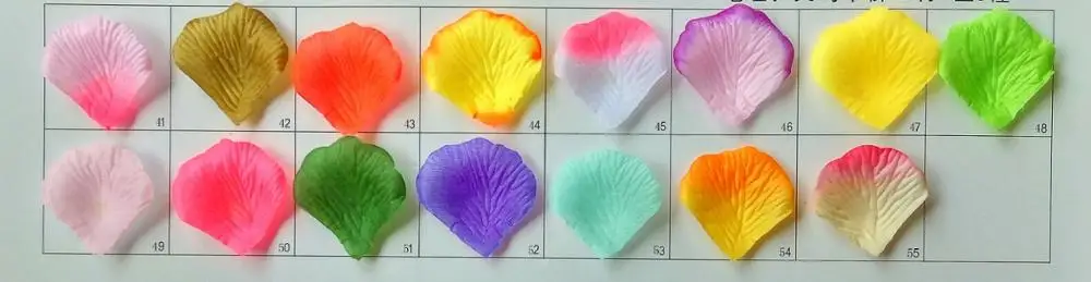 2000 шт./5*5 см шелковые розовые лепестки для искусственных роз свадебные цветы розы