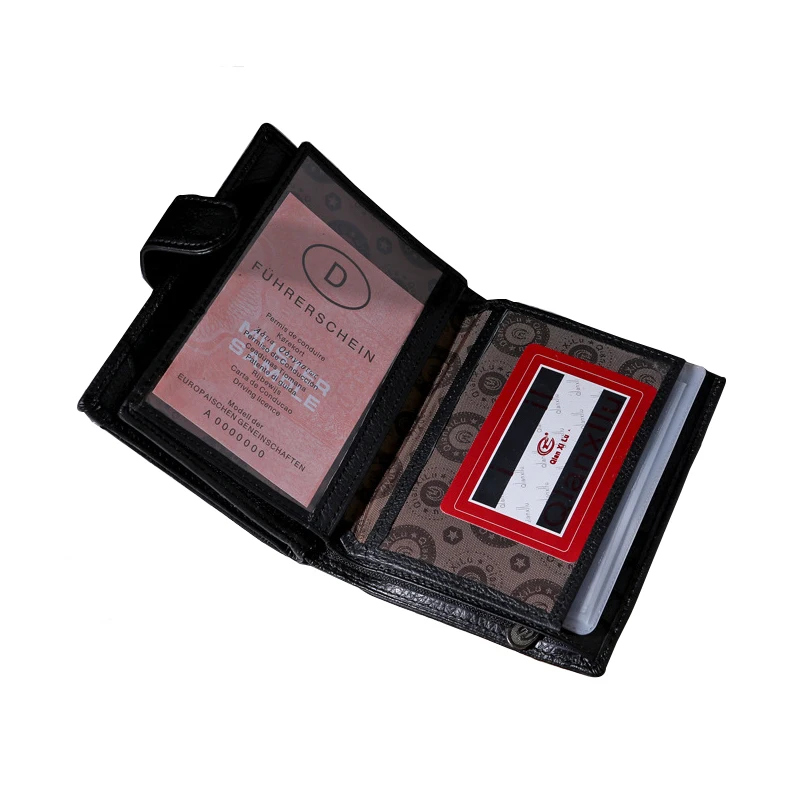 Мужской кошелек из натуральной кожи с отделением для карт и монет хит продаж 2017