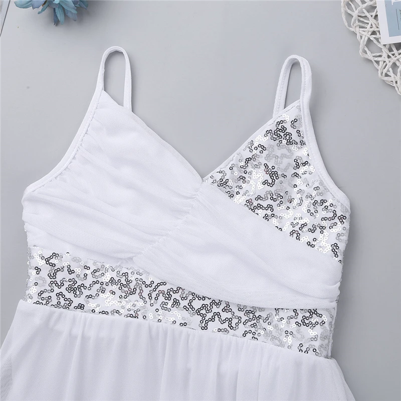 Платье для латинских танцев IIXPIN гимнастический купальник детей на бретельках с