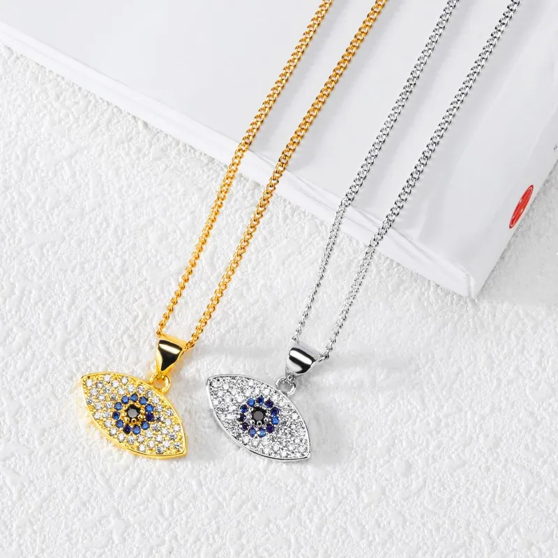 Очаровательные злой Подвески глаза ожерелье s кристалл от Swarovski эффектные