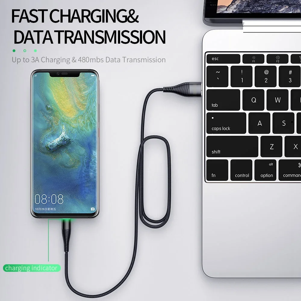YKZ 3A USB C кабель для samsung Galaxy S10 S9 type быстрой зарядки данных type-C Redmi note 7 USB-C зарядное