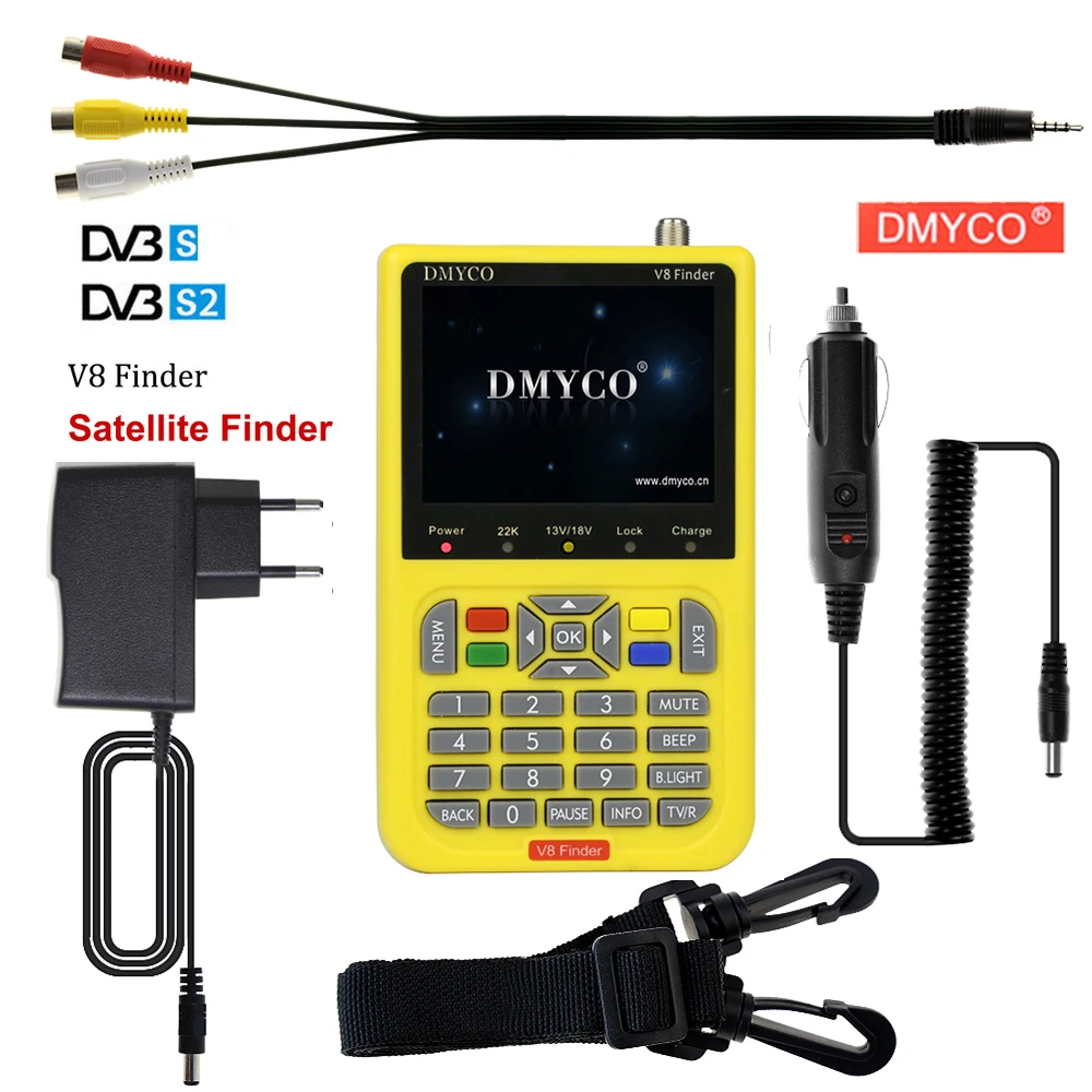 DMYCO v8 спутниковый искатель цифровой HD DVB S2 высокой четкости Full 1080P sathero MPEG 4 FTA