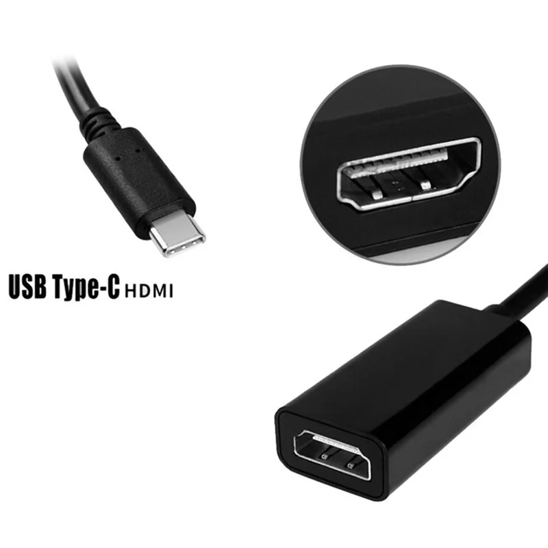 USB Type C к HDMI адаптер 3 1 конвертер Папа мама для MacBook Huawei Samsung Galaxy S8/8 + Plus|Переходники и