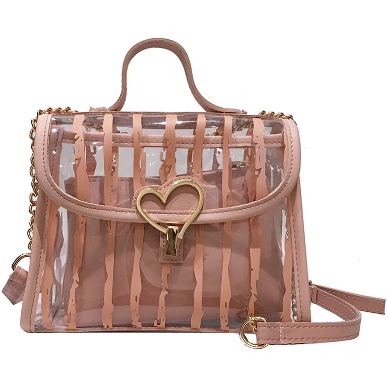 Прозрачная хозяйственная сумка 2019 летняя новая качественная женская