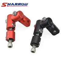 sharrow 1 piece single sided v bar black red aluminum alloy v bar quick disconnect for compound recurve bow
