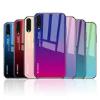 Чехол для Huawei P20 Lite, чехлы для P20 Lite Pro, роскошный зеркальный градиентный цветной чехол из закаленного стекла для Huawei P20 P 20 Lite Pro, чехол