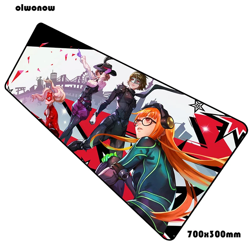 Persona 5 Коврик для мыши 700x300x3 мм массовый узор компьютерный коврик для мыши геймерский геймпад Лидер продаж игровой коврик для мыши Настольный коврик офисный коврик для мыши