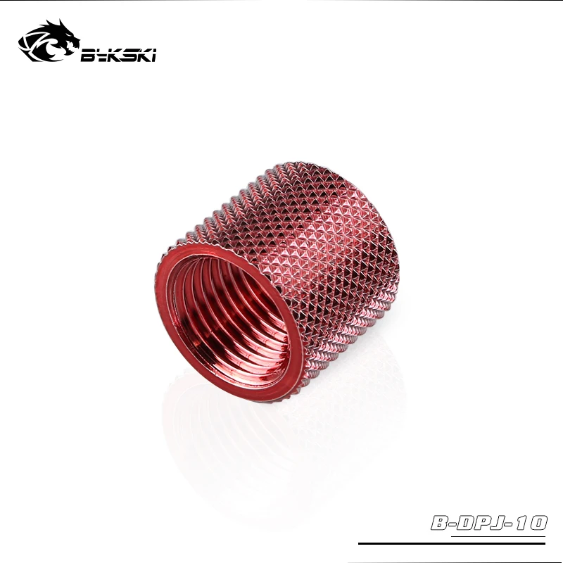 BYKSKI G1/4 ''к G1/4'' удлинитель 15 мм переходник для фитинга водные адаптеры охлаждения Женский и женский двухсторонний резьба B-DPJ-10 - Цвет: red