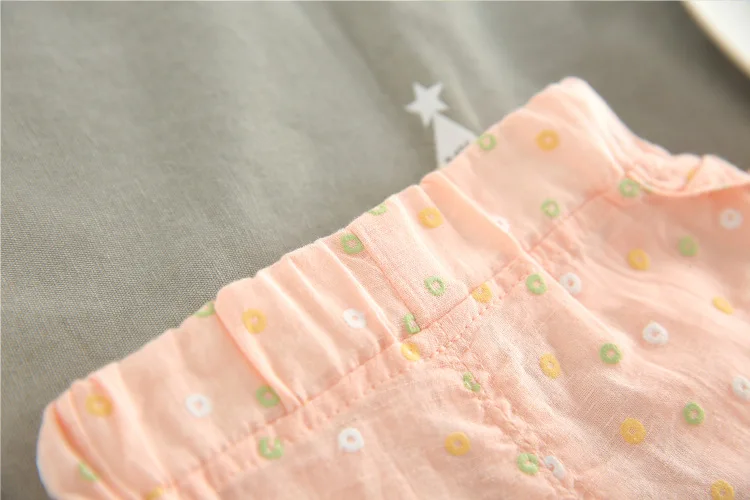 Летние повседневные шорты для девочек детские цветные в горошек с бантом белые