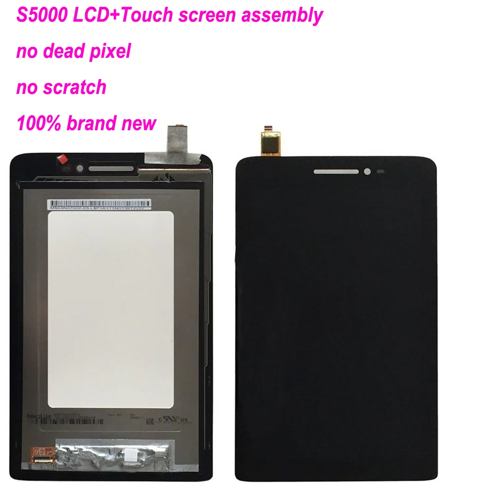 New for Lenovo IdeaTab S5000 LCD Display Touch Screen Digitizer Panel Front Touchscreen Assembly Replacement Glass Tablet