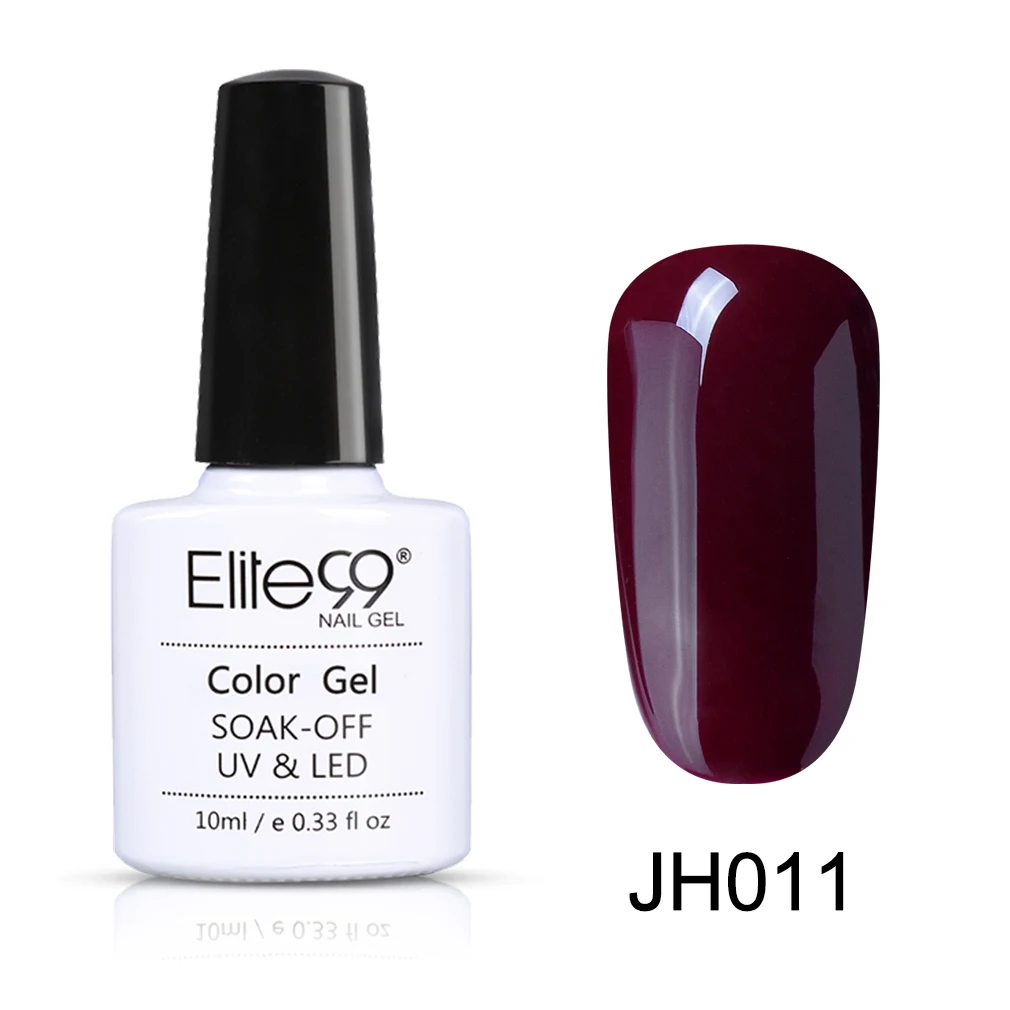 JH011 Elite99 10 мл телесный цвет Гель-лак дизайн ногтей маникюр замочить от полу Perment эмаль УФ-гель для ногтей лак - Цвет: JH011