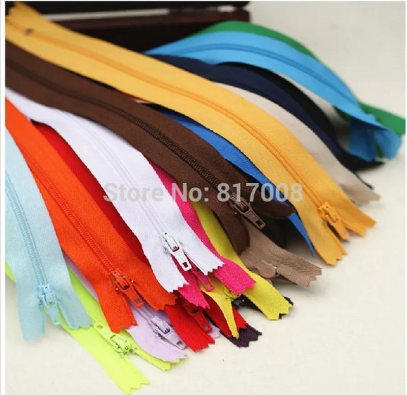 

50pcs 3# Nylon Zipper Length 20cm Western-Style Trousers Wallet Bag Tailor Sewing Tools Craft DIY Zipper