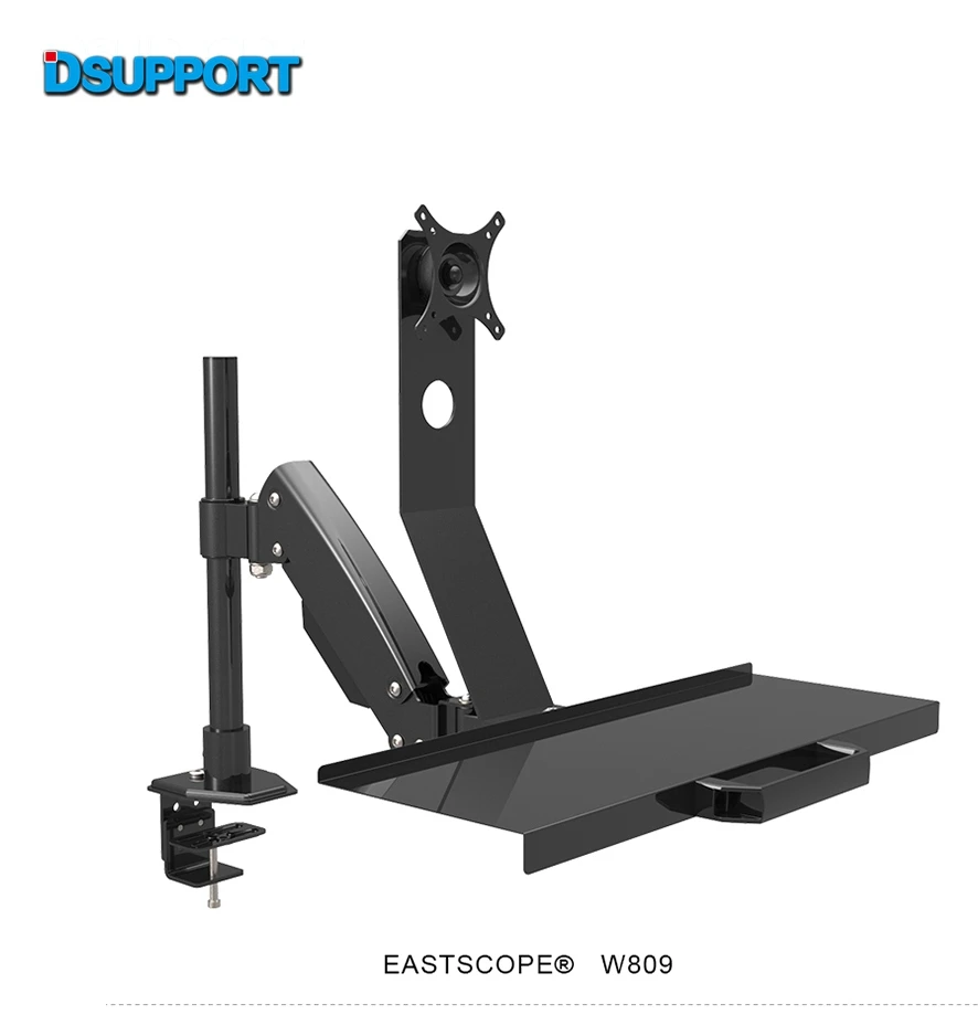 Настольный держатель для монитора компьютера с газовой пружиной и полным