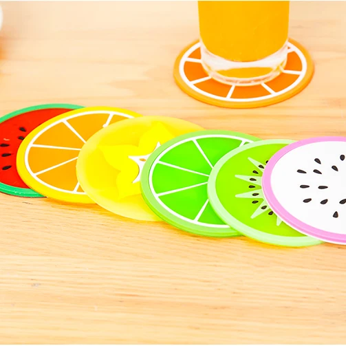 7 шт./лот креативные кофейные салфетки с фруктовым дизайном Мультяшные стаканы