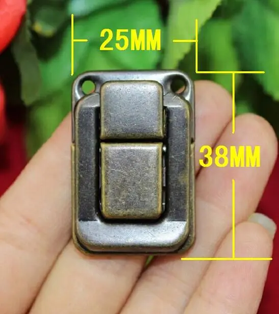 

20pcs/lot Antique Box buckle metal buckle wooden buckle bronze buckle 25 * 38MM