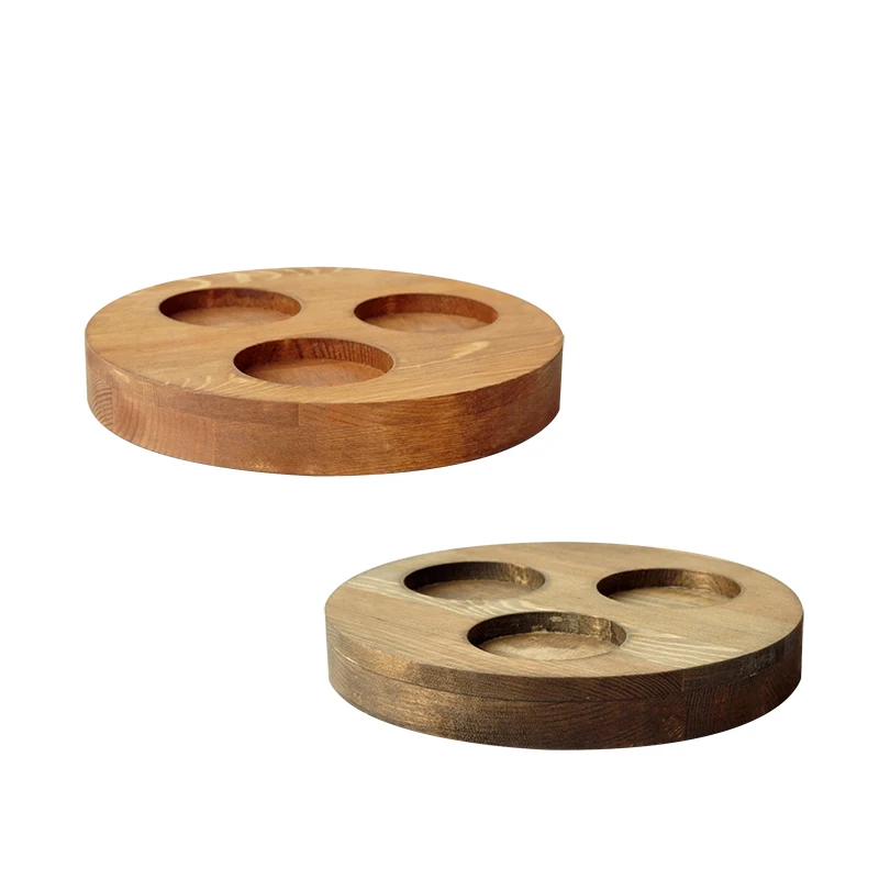 Подсвечник с 3 держателями деревянная доска в японском стиле десертная тарелка