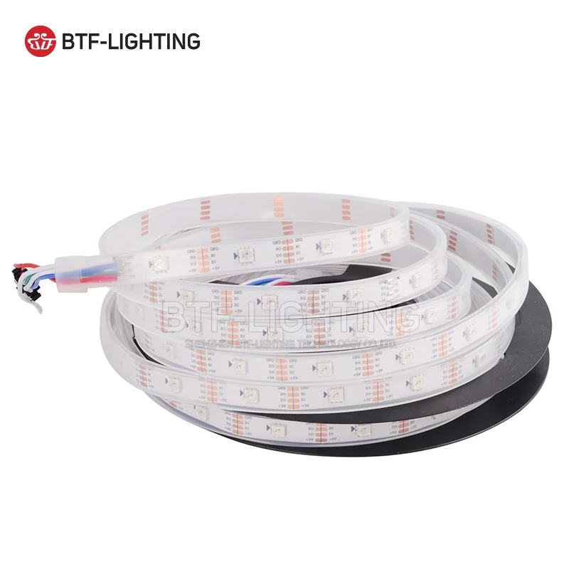 Для детей возрастом от 1 до m WS2813 светодиодные полосы пикселей 30/60/144 Led/m черный/белый печатных плат IP30/65/67 индивидуальных адресуемый сон полного Цвет DC5v