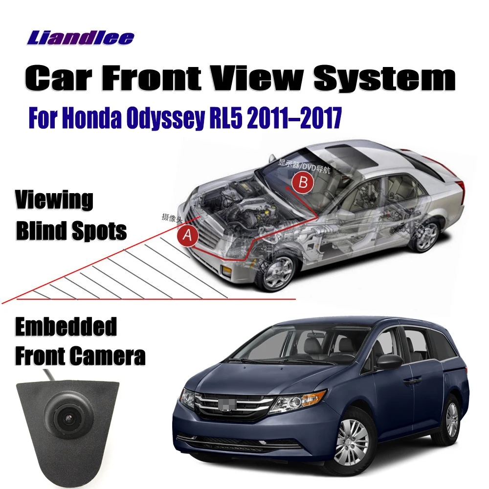 Liandlee Автомобильная камера переднего вида для Honda Odyssey RL5 2011-2017 маленький