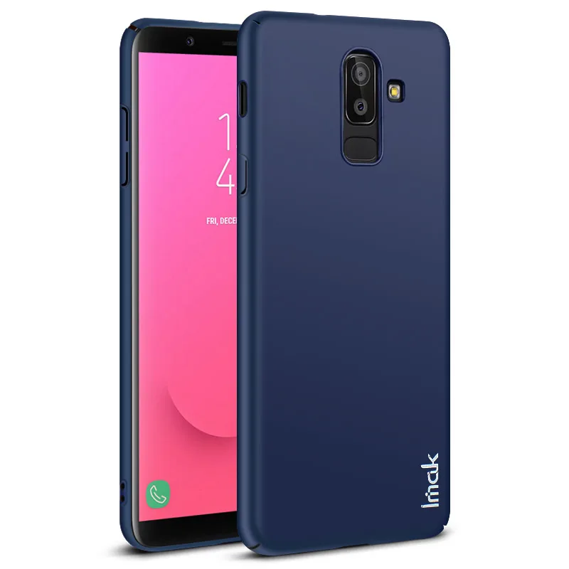 For Samsung Galaxy J8 case iMAK Jazz Slim SKin Tactility Hard Phone Screen protector Film |