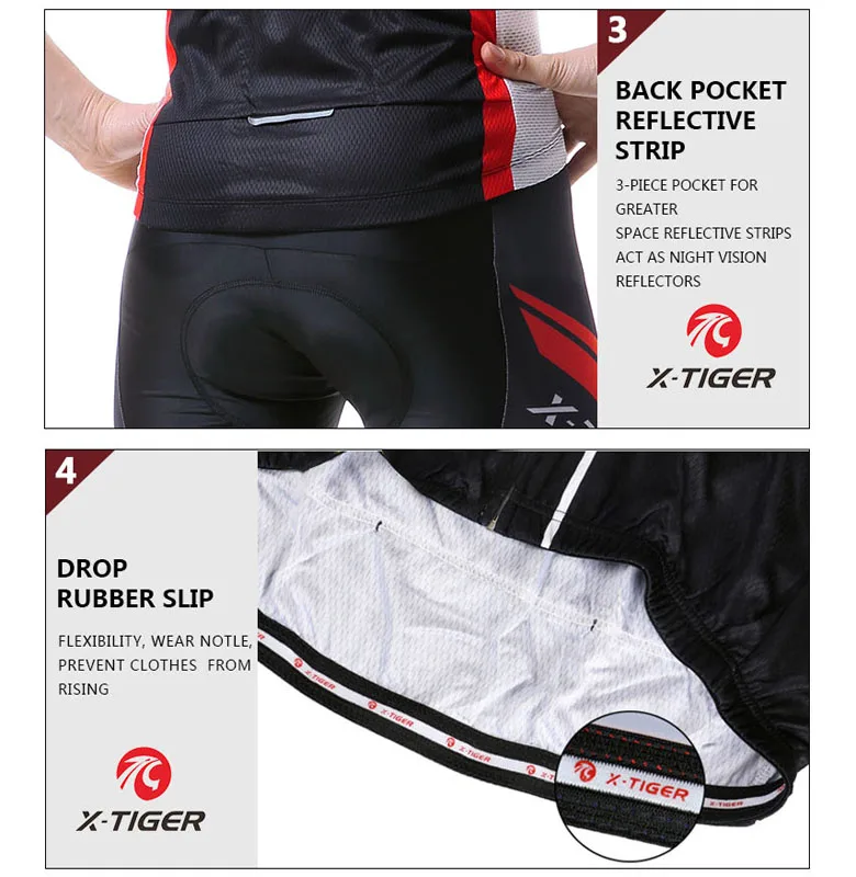 X-TIGER полиэстер майки для велоспорта Pro летняя велосипедная одежда Maillot Ropa Ciclismo велосипедная одежда
