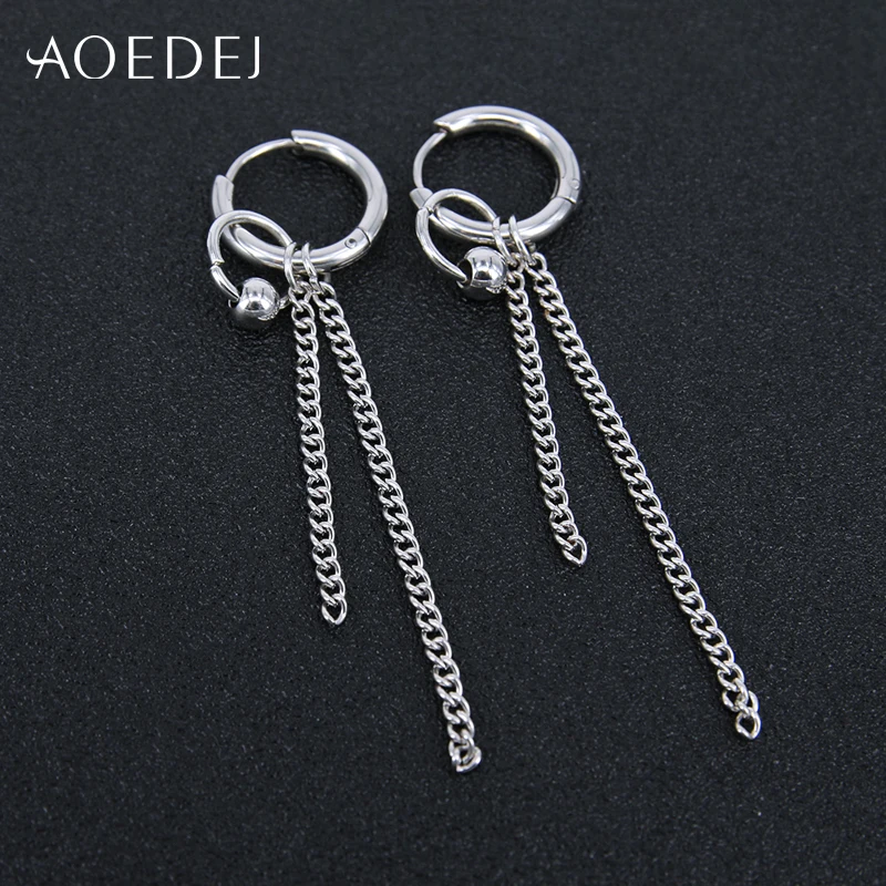 AOEDEJ 2 шт. корейские серьги-кольца ювелирные изделия в стиле хип-хоп для мальчиков