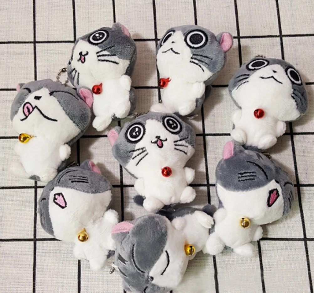 

Cute Cat Backyard Cat Plush Toys Meow Collection Mini Soft Stuffed Dolls Pendant 8CM