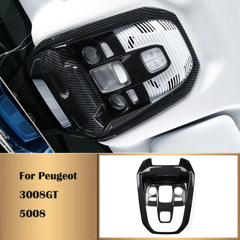 Для peugeot 3008 GT 5008 ABS хромированный автомобильный передний абажур для чтения панель Крышка отделка Аксессуары Стайлинг