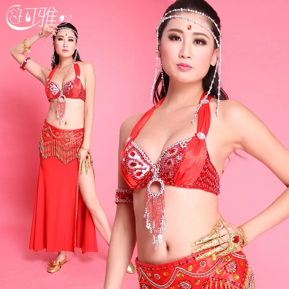 Платье ручной работы с бусинами 5 цветов (юбка + пояс бюстгальтер) индийское