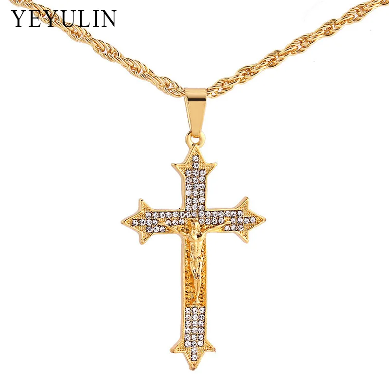 Мужское ожерелье в стиле хип хоп|necklace jewelry|cross pendant necklacecross |